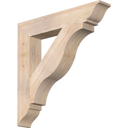 Ekena Millwork Funston Traditional Smooth Bracket, Douglas Fir, 5 1/2"W x 34"D x 34"H BKT06X34X34FST01SDF